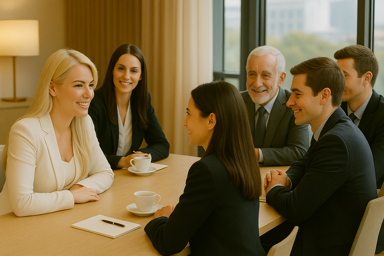 Abstract representation of our professional team