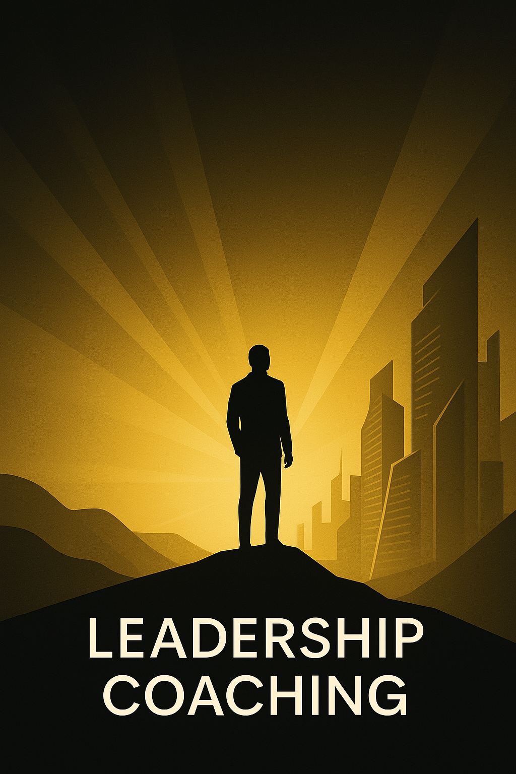 Abstract golden light representing leadership
