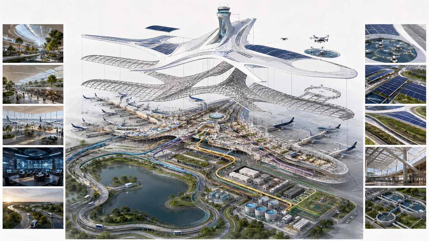 Integrated regenerative smart airport masterplan concept