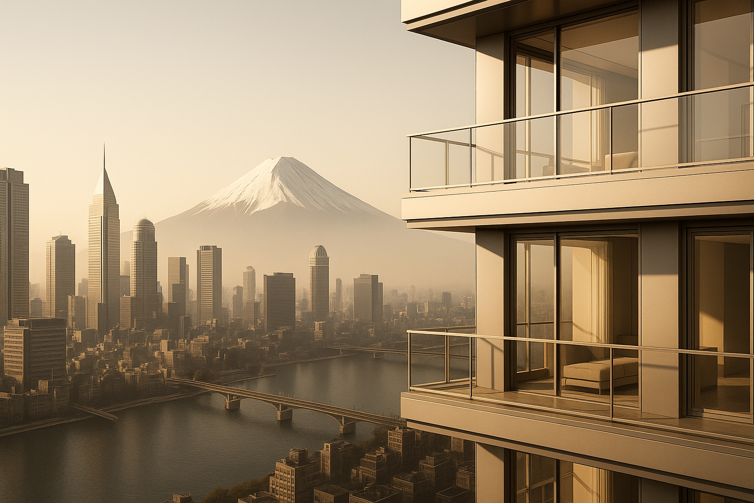 Abstract luxury real estate landscape